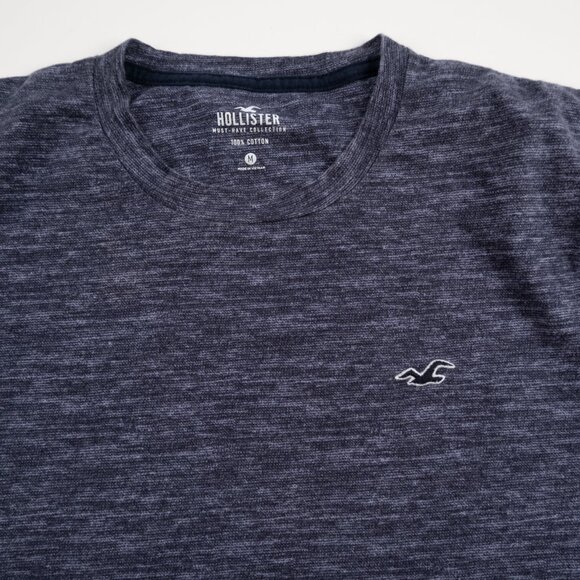 Hollister Must Have Collection heathered navy blue t-shirt size	M - Picture 5 of 10
